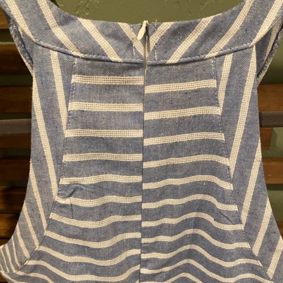 Blue and white stripped romper - Picture 8 of 8